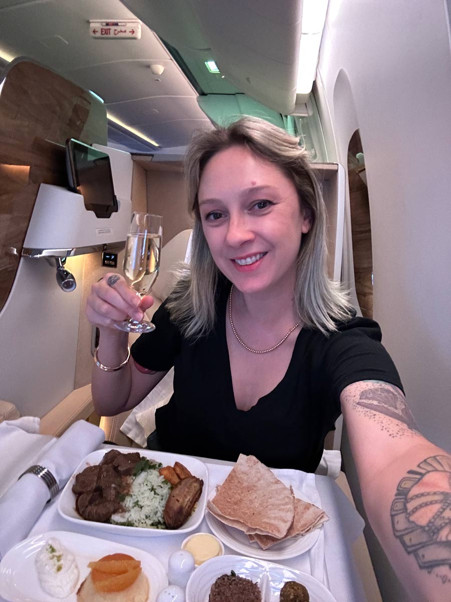 champagne classe executiva emirates 777