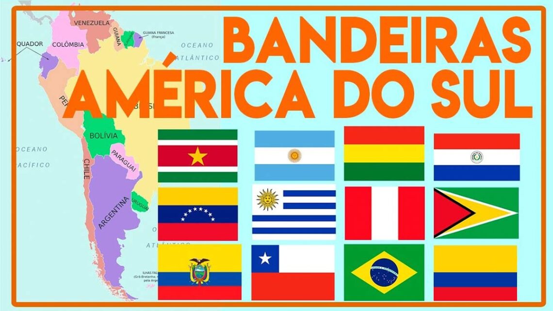 Bandeiras dos países da América do Sul